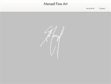 Tablet Screenshot of menzelfineart.com
